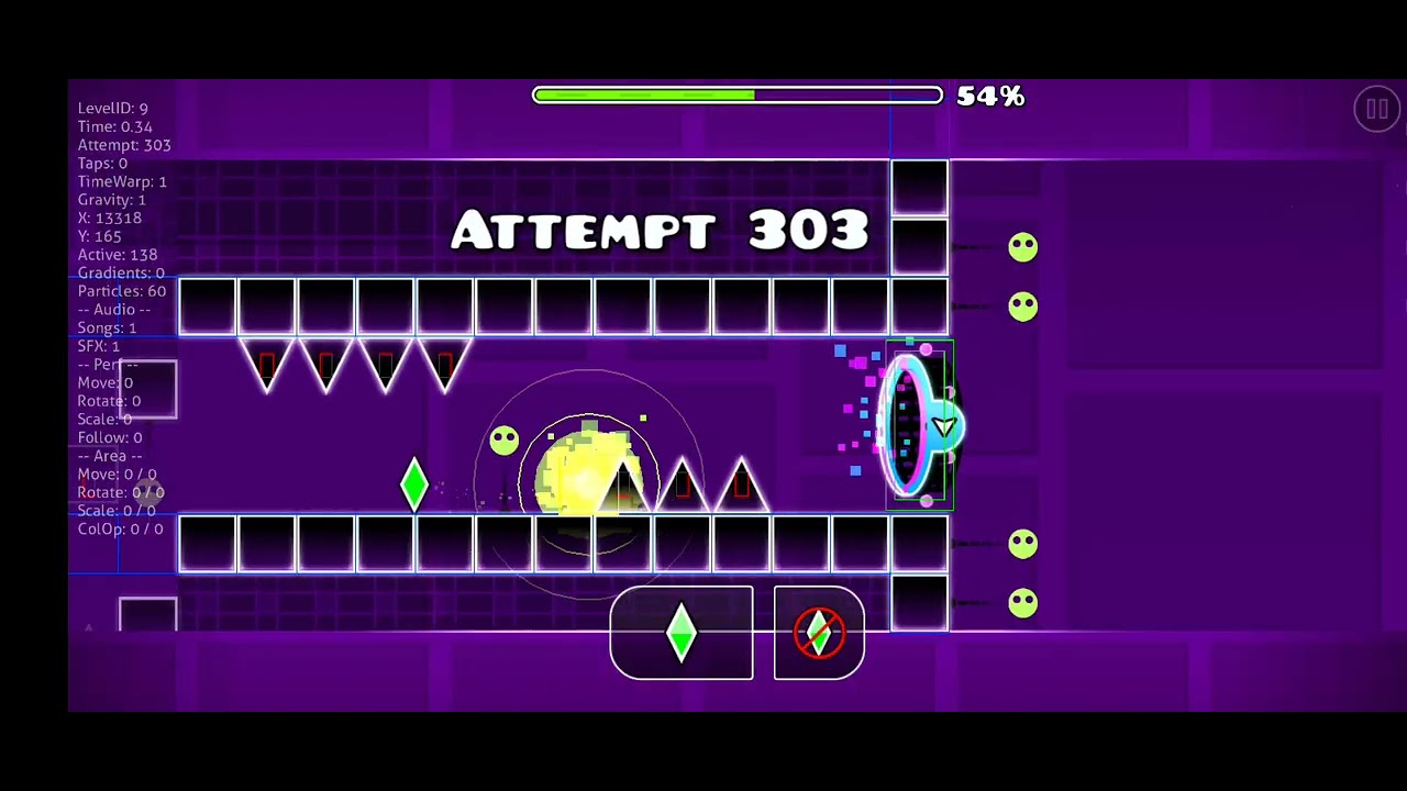 im trash at geometry dash😔 - YouTube