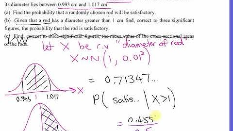 normal distribution with conditional probability
