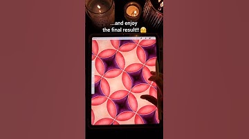 Easy Procreate Tutorial: Turn Simple Circles into a Seamless Pattern! #digitalart #art #howtodraw