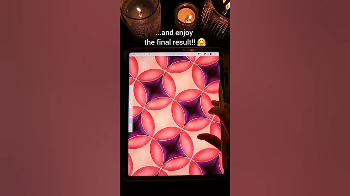 Easy Procreate Tutorial: Turn Simple Circles into a Seamless Pattern! #digitalart #art #howtodraw