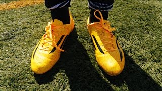New Messi Boots: F50 Adizero Yellow / Gold Test 2014