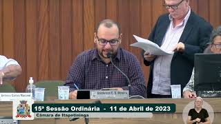 15ª Sessão Ordinária 2023