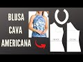 Molde de blusa cava americana - Passo a Passo fácil | Gisele Maués