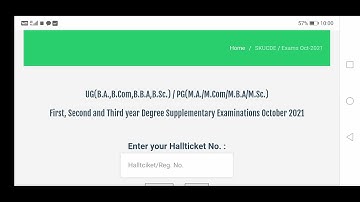 Sri krishna devaraya University 1st, 2nd&3rd year halltikets download 2022