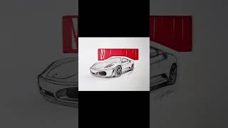 Ferrari F430 Scuderia #automobile #ferrari #supercar #sketch #cardesign #ai #rendering #cars
