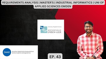 REQUIREMENTS ANALYSIS | MASTER’S | INDUSTRIAL INFORMATICS | UNI OF APPLIED SCIENCES EMDEN | EP. 43