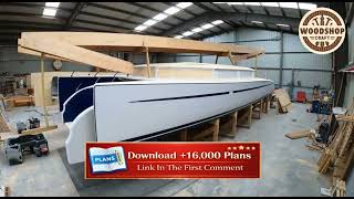 Extreme Wide Beam Catamaran Build from Scratch with Boat Building Plans