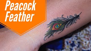 surmul Peacock Feather with Radhe Krishna Temporary Tattoo Waterproof   Price in India Buy surmul Peacock Feather with Radhe Krishna Temporary  Tattoo Waterproof Online In India Reviews Ratings  Features   Flipkartcom