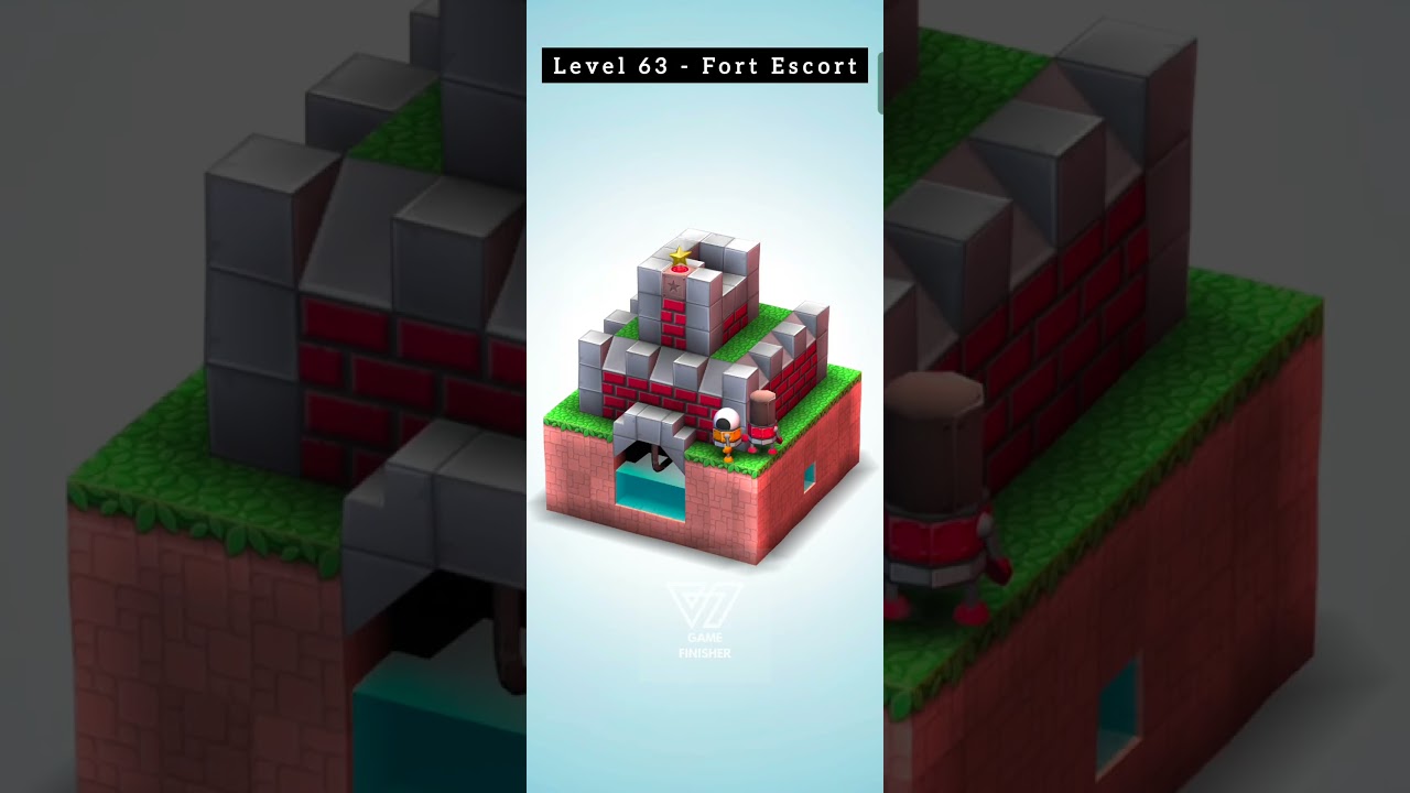 Mekorama Level 63 - Fort Escort Puzzle Solution Walkthrough 💯 