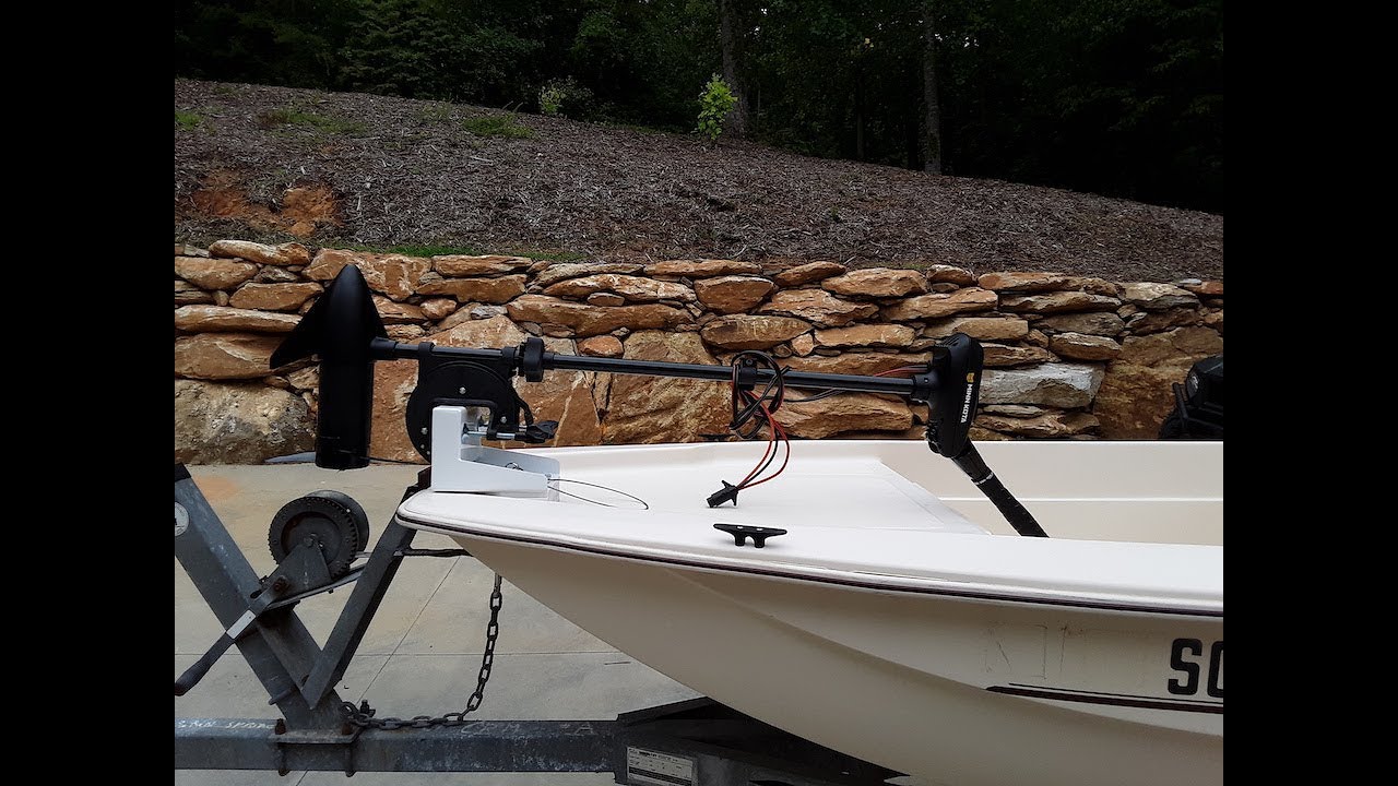 How to mount trolling motor to fiberglass boat