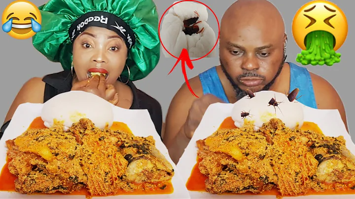 COCKROACH PRANK ON MY HUSBAND FUFU GONE WRONG | EGUSI SOUP WITH FUFU | AFRICAN FOOD MUKPRANK