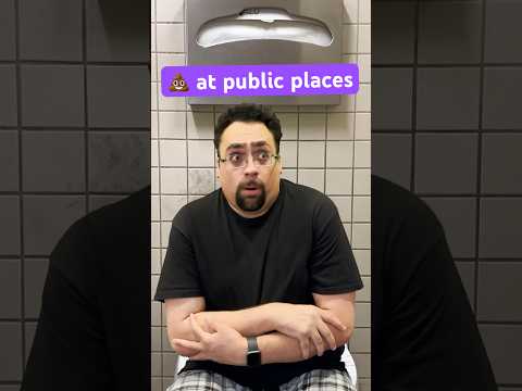 💩 at public places #funny #poop #poops #bathroom #emergency #publicreaction #trending #youtube