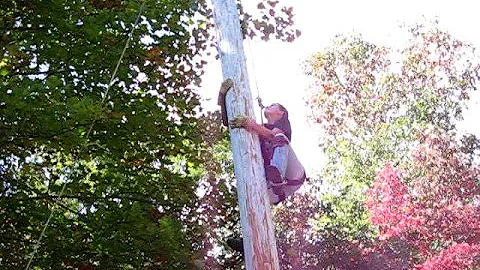 Haywood Pole Climb: Christine Litton