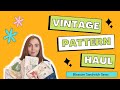 Vintage sewing pattern haul