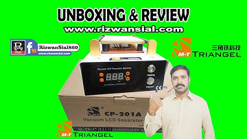 M-triangel | lcd separator machine | 2in1 CP-201A | unboxing and review