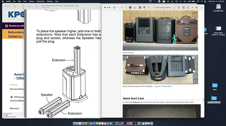 American DJ APX CS8 vs Bose L1 Compact initial thoughts, wait for the actual review