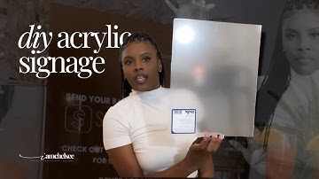 DIY Acrylic Sign Tutorial | Event Signage on Acrylic Sheet using Vinyl | DIY Signage