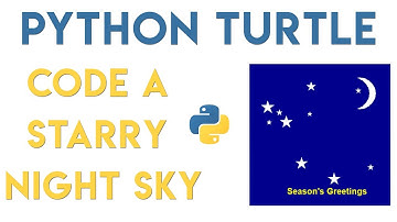 Python Turtle - Starry Night Sky Tutorial