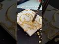 DIY Hot Glue Wall Art That Looks Like Chrome🤯 #shorts #art #drawing #youtubeshorts