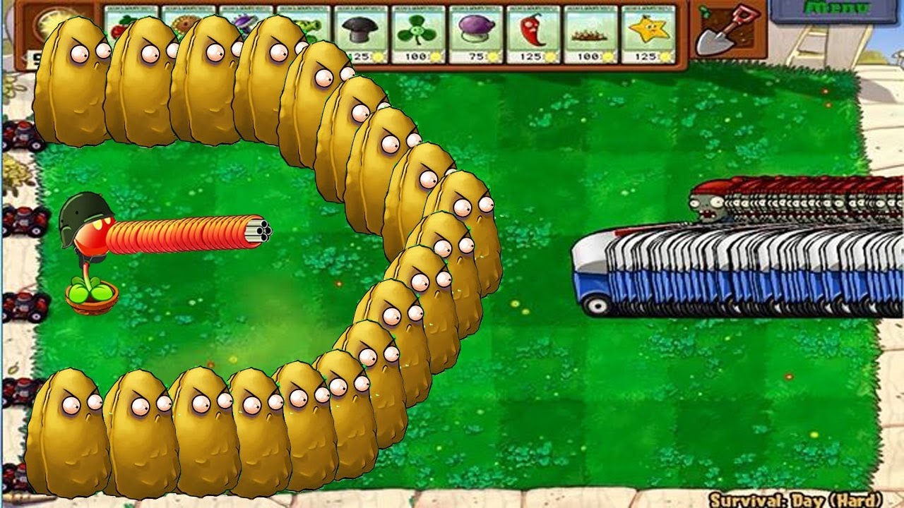 999 Gatling Pea vs 9999 Zomboni | PvZ GamePlay Funny - YouTube