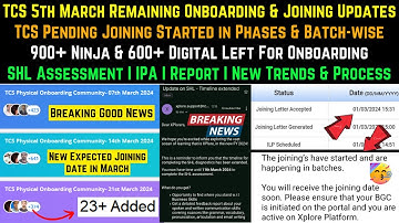 TCS Joining Started | TCS Remaining 2000 Onboarding Before March End | TCS New Expected Joining Date