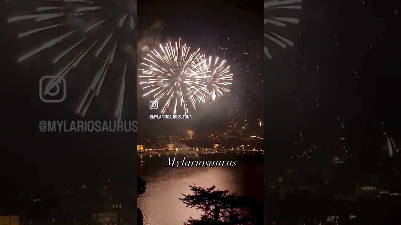 Fireworks on Lake Como 