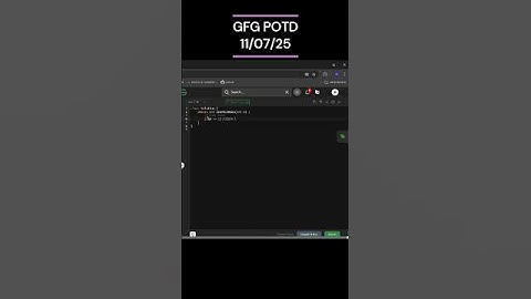 Trail of ones | GFG POTD | 11/07/2025 #coding #gfg #potd #java