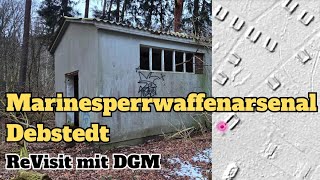 Marinesperrwaffenarsenal Debstedt ReVisit mit Geländemodell. 