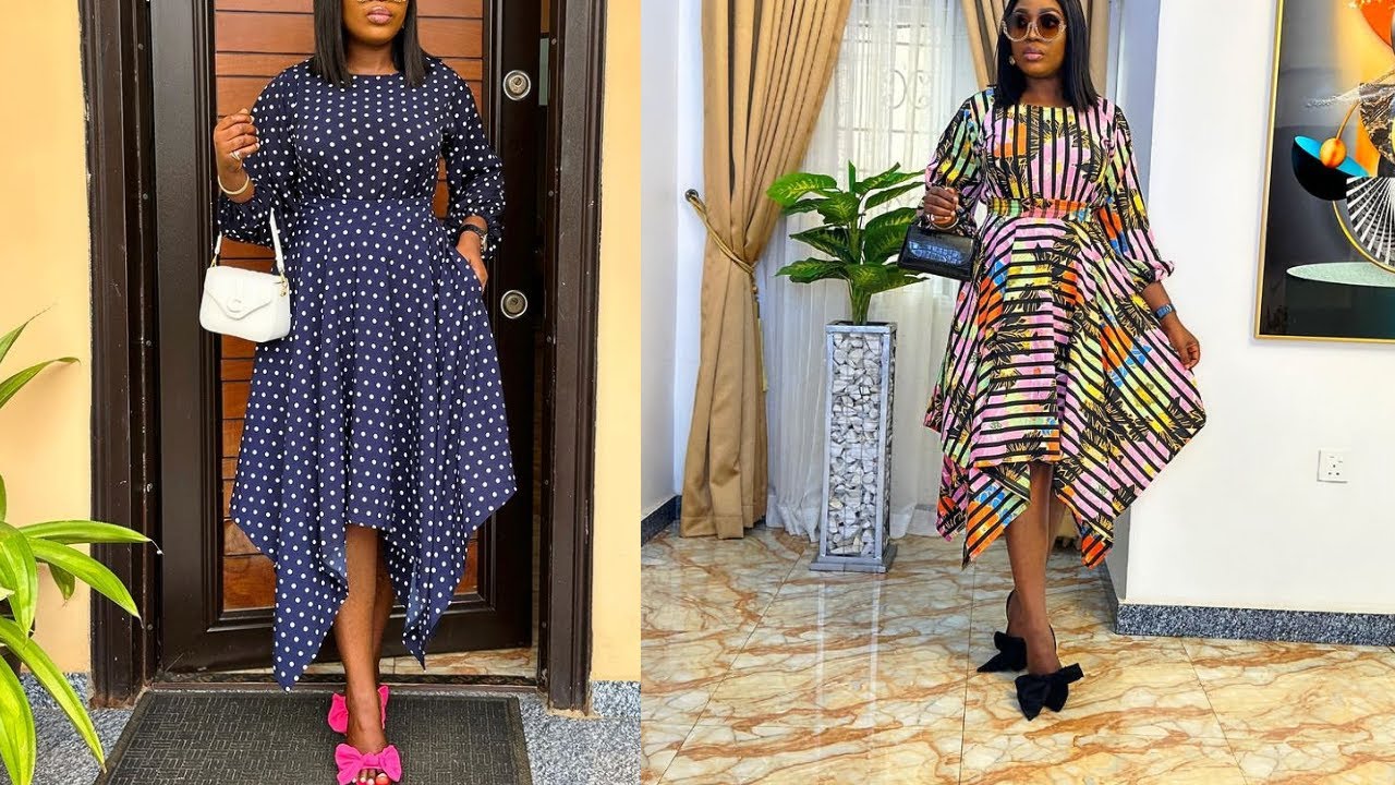 Как выкроить и сшить платье-платок из двух частей: юбку и блузку с объемными рукавами-буфами