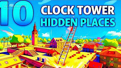 Top 10 Hidden Places In Clock Tower After Update 🔥 | Free Fire BR & CS Rank Push Tricks 2025