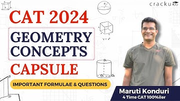 CAT 2024 Geometry Concepts Capsule (Important Formulas & Questions)