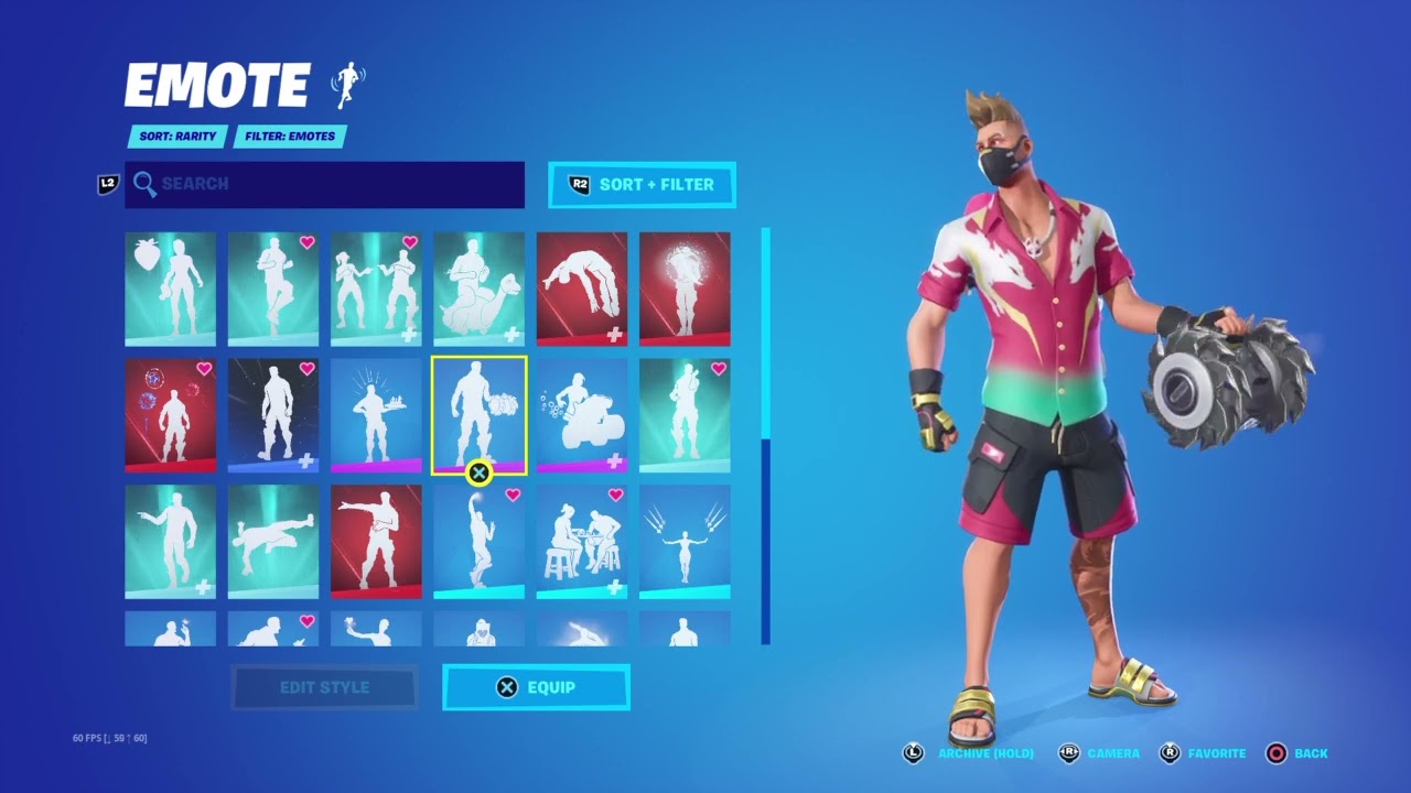 Emote Showcase with Summer Drift skin