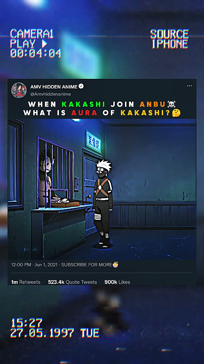 KAKASHI JOINED ANBU 💨 | 🎵 NADA NADA ( SUPER SLOWED ) | NARUTO 🌋 #naruto #kakashi #shorts