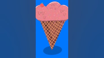 Procreate Animation: Learning to draw ice cream in Procreate #shorts #procreate #drawing #creatively