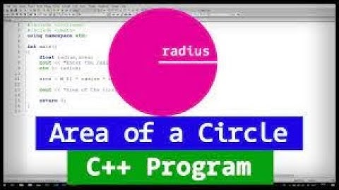 How to Write C++ Program to Find the Area of a Circle using Radius ( User Input ) in 2021