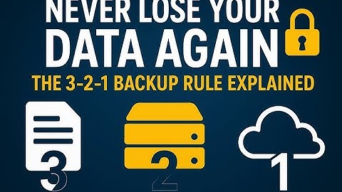 “Avoid Data Loss! 🚨 Learn the 3 2 1 Backup Rule i