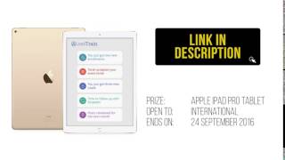 Win an Apple iPad Pro Gold tablet international giveaway screenshot 4