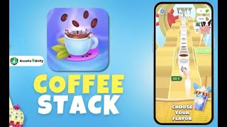 Coffee Stack 3D Game Unity Source Code Assets4Unity