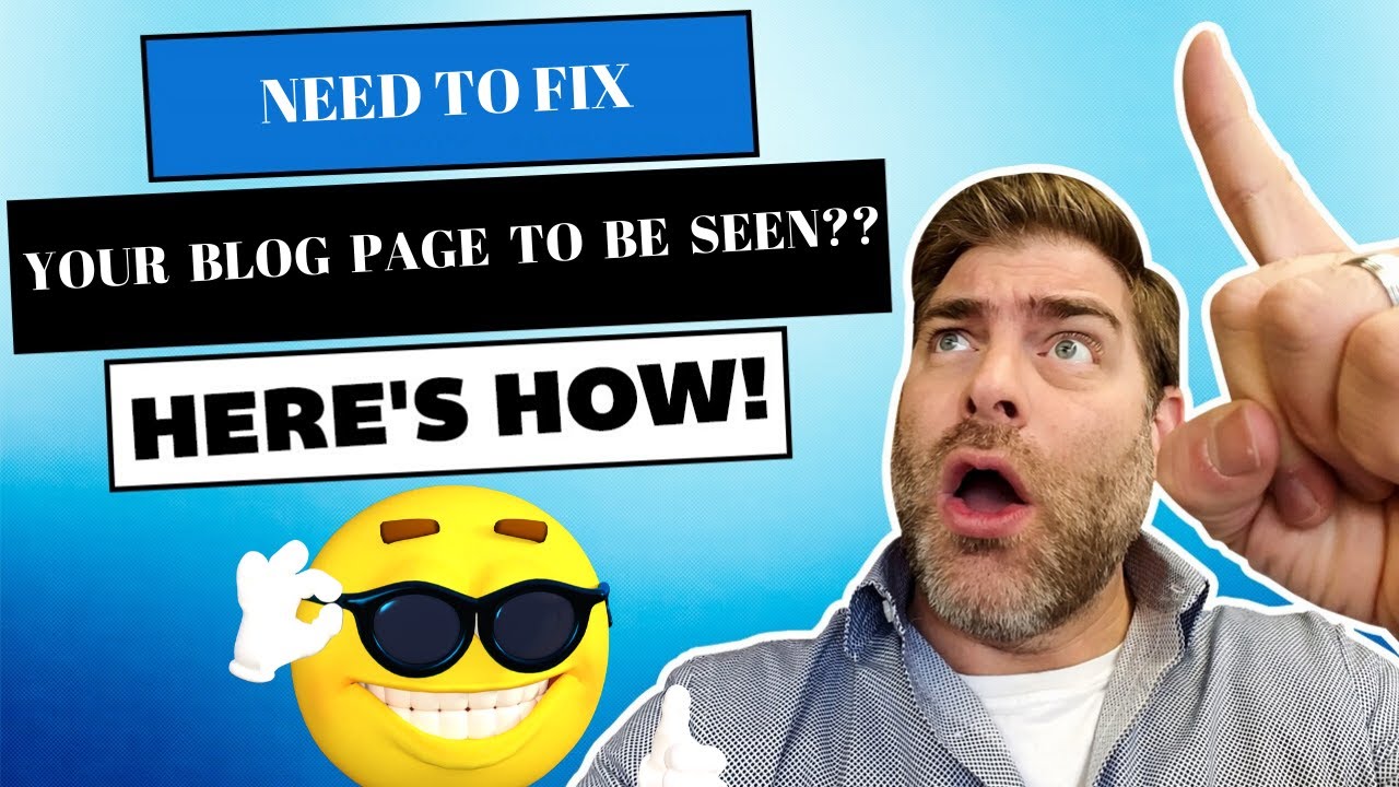 How To Make Sure You See Your Blog When You Create A Blog Page YouTube