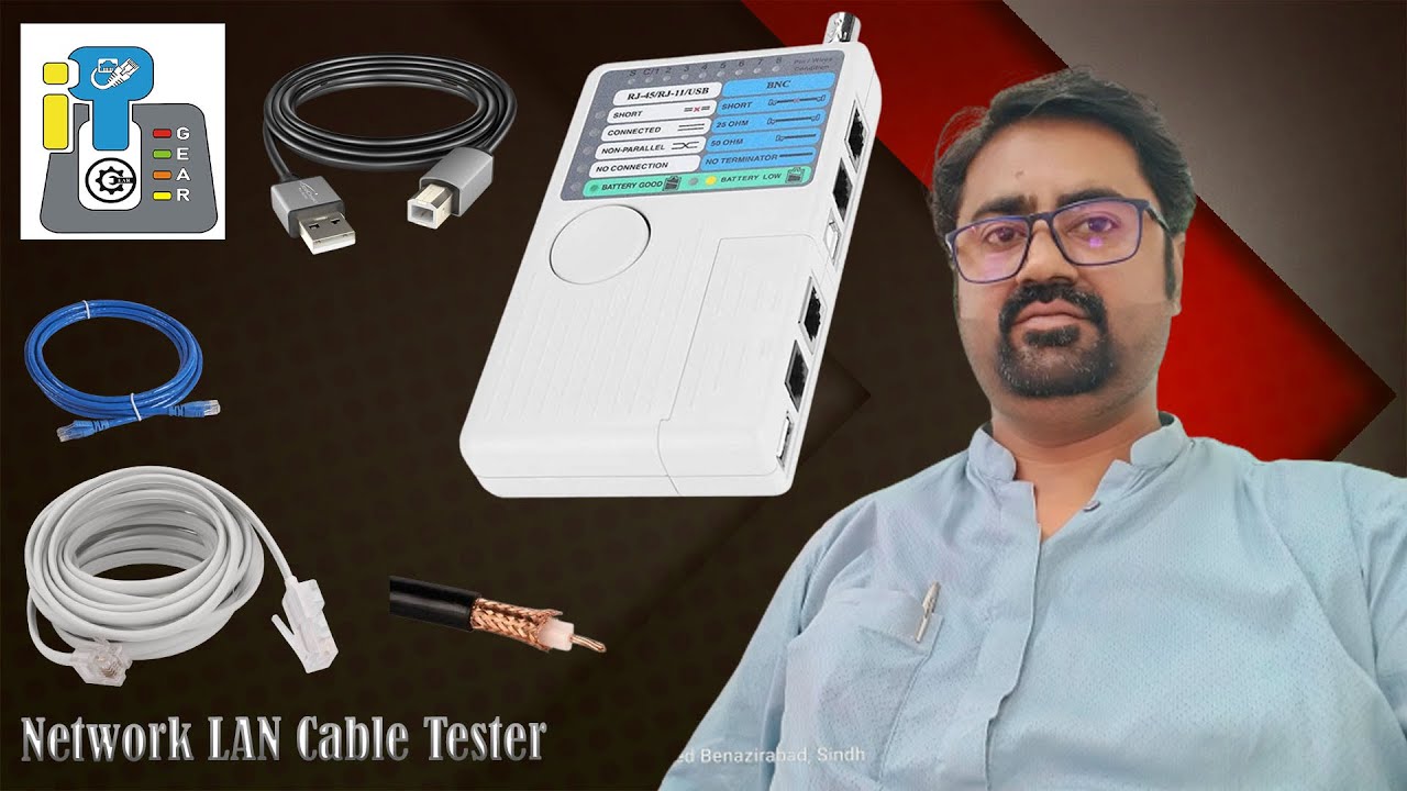 How to Check LAN Cable Cat5E USB RJ11 RJ45 BNC YouTube
