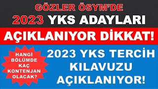 Gözler Ösymdeyks Üni̇versi̇te Terci̇h Kilavuzu Açiklaniyor Hangi̇ Bölümde Kaç Kontenjan Olacak?
