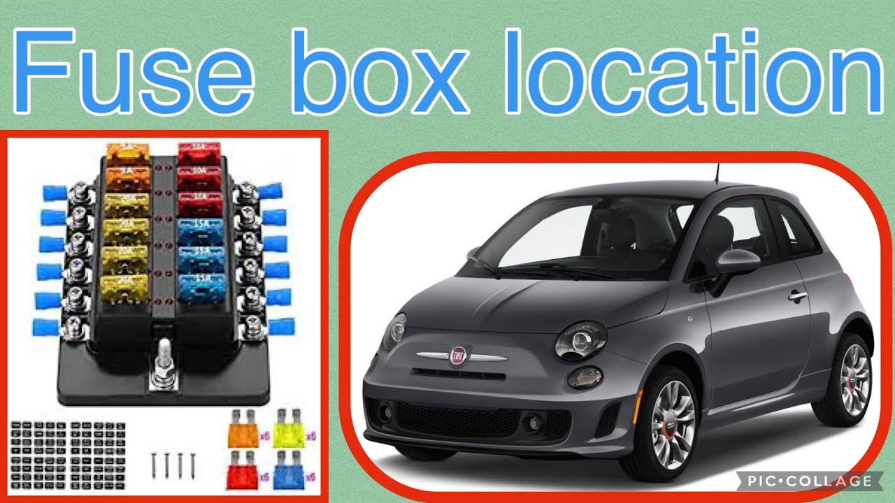 The fuse box location on a (2012-2019) Fiat 500