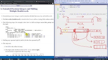 10.2 Lab M10, Extended-Precision Integers and Shifting Multiple Doublewords