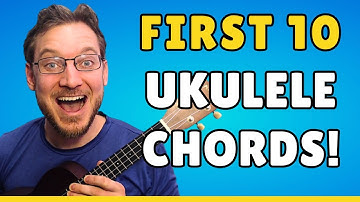De EERSTE 10 ukelele-akkoorden die IEDERE beginner zou moeten leren!
