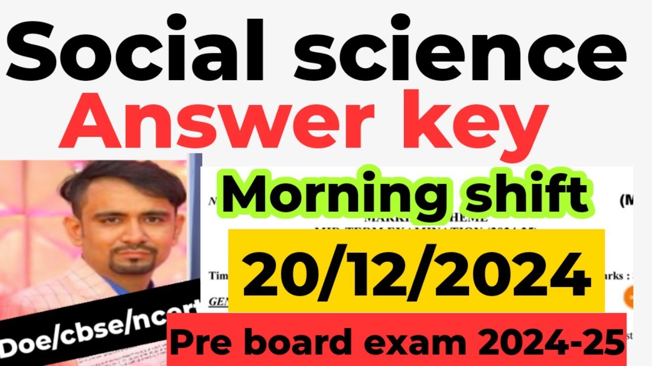 Social Science Answer Key For Pre Board Exam 2024 25 Class 10 Sst social-science-answer-key-for-pre-board-exam-2024-25-class-10-sst