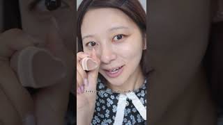 チーク主役の血色艶感時短メイク!艶肌でも崩れにくく清潔感を出して盛る方法! #shorts