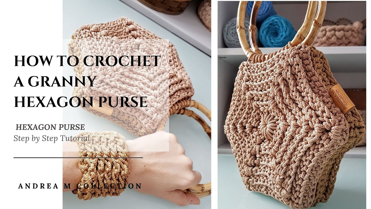 Crocheted Lily Hexagon Bag - Craftfoxes