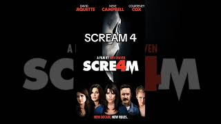 EVERY SCREAM MOVIE RANKED FROM BEST TO WORST #scream #screammovie #ghostface #shorts