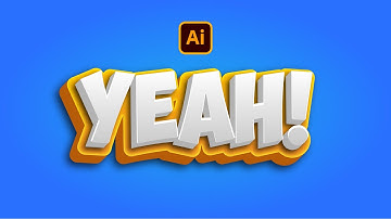 How to Create a Premium 3d Text Effect in Adobe Illustrator | Unique Font Effect