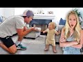 Pranking Savannah That Our Baby Takes His First Steps Without Her... (HER REACTION LOL)